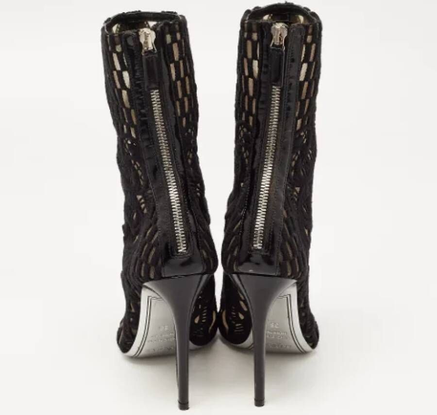 Balmain Pre-owned Mesh boots Black Dames