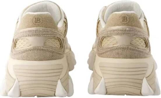 Balmain Pre-owned Mesh sneakers Beige Dames