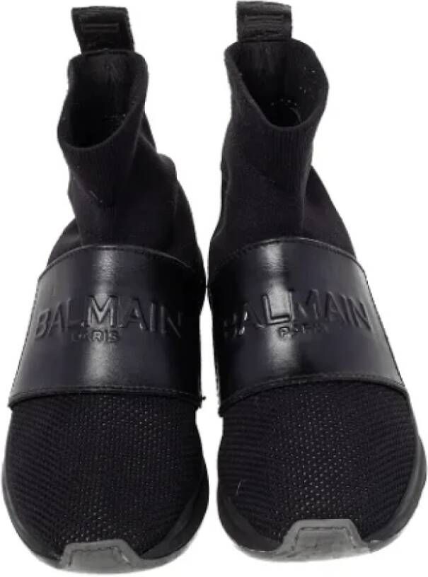 Balmain Pre-owned Mesh sneakers Black Dames
