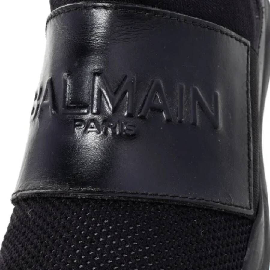 Balmain Pre-owned Mesh sneakers Black Dames