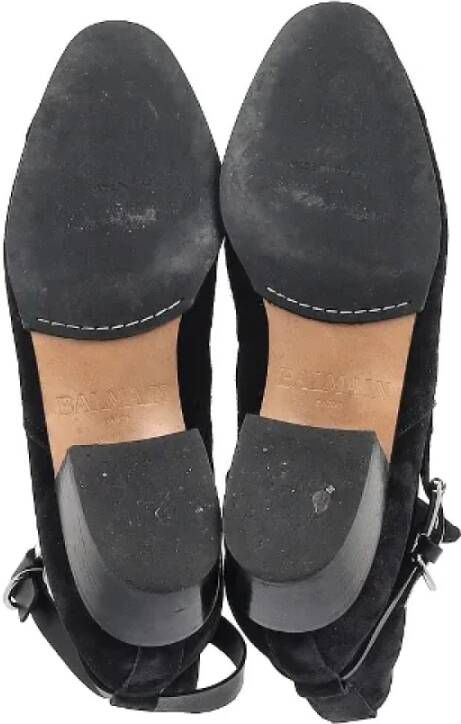 Balmain Pre-owned Suede boots Black Heren