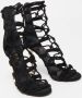 Balmain Pre-owned Suede sandals Black Dames - Thumbnail 4