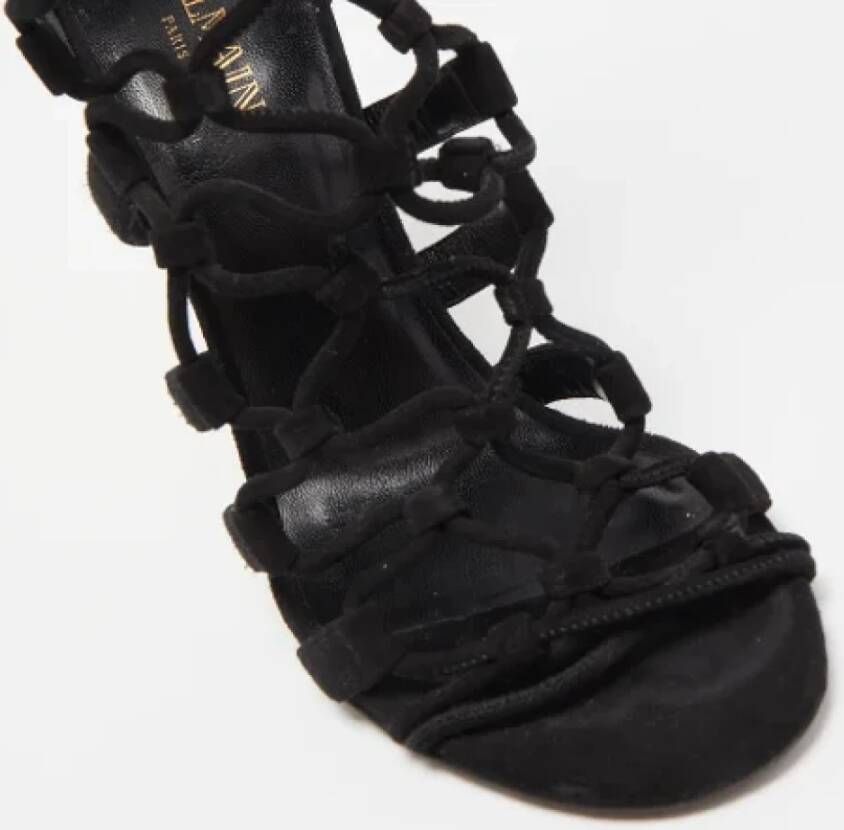 Balmain Pre-owned Suede sandals Black Dames