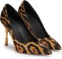 Balmain Moneta leopard print leather stilettos Brown Dames - Thumbnail 2