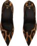 Balmain Moneta leopard print leather stilettos Brown Dames - Thumbnail 3