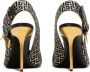 Balmain Ruby slingback pumps met monogram Zwart - Thumbnail 3