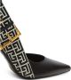 Balmain Ruby slingback pumps met monogram Zwart - Thumbnail 4