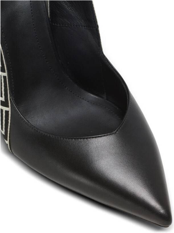 Balmain Ruby slingback pumps met monogram Zwart - Foto 5