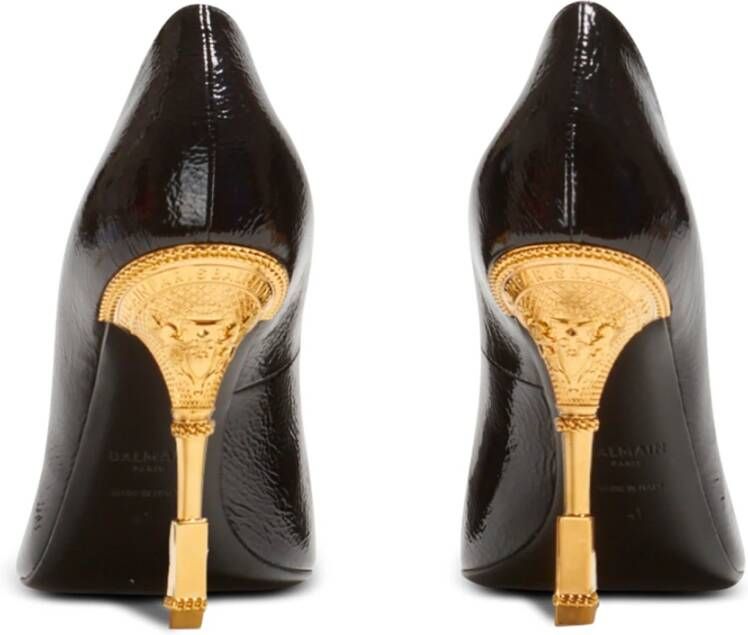 Balmain Moneta pumps met puntige neus Zwart - Foto 4