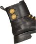 Valentino Garavani Zwarte Studded Leren Rangers Zwart Heren - Thumbnail 6