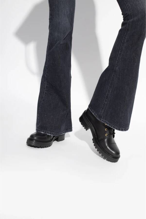 Balmain Ranger leren combat boots Zwart - Foto 8