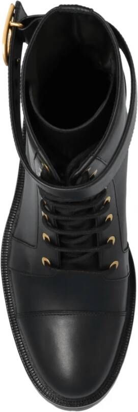 Balmain Ranger leren combat boots Zwart - Foto 11