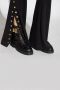 Balmain Zwarte Combat Enkellaarzen met Gouden PB Logo Black Dames - Thumbnail 9