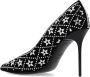 Balmain Ruby suède en kristallen pumps Black Dames - Thumbnail 4