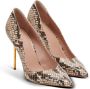 Balmain Ruby Python-Geëtste Leren Pumps Multicolor Dames - Thumbnail 2