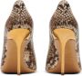 Balmain Ruby Python-Geëtste Leren Pumps Multicolor Dames - Thumbnail 3