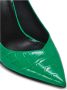 Balmain Ruby stiletto's in krokodillenprint leer Green Dames - Thumbnail 5