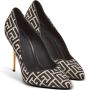 Balmain Ruby stiletto's met jacquard monogram Black Dames - Thumbnail 2