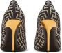 Balmain Ruby stiletto's met jacquard monogram Black Dames - Thumbnail 3