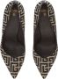 Balmain Ruby stiletto's met jacquard monogram Black Dames - Thumbnail 4