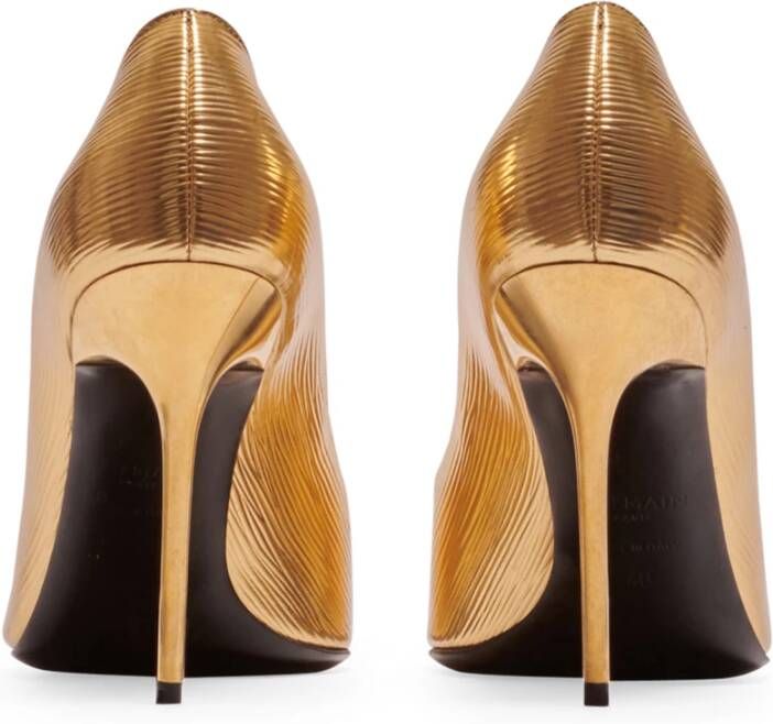 Balmain Pumps met puntige neus Geel - Foto 4