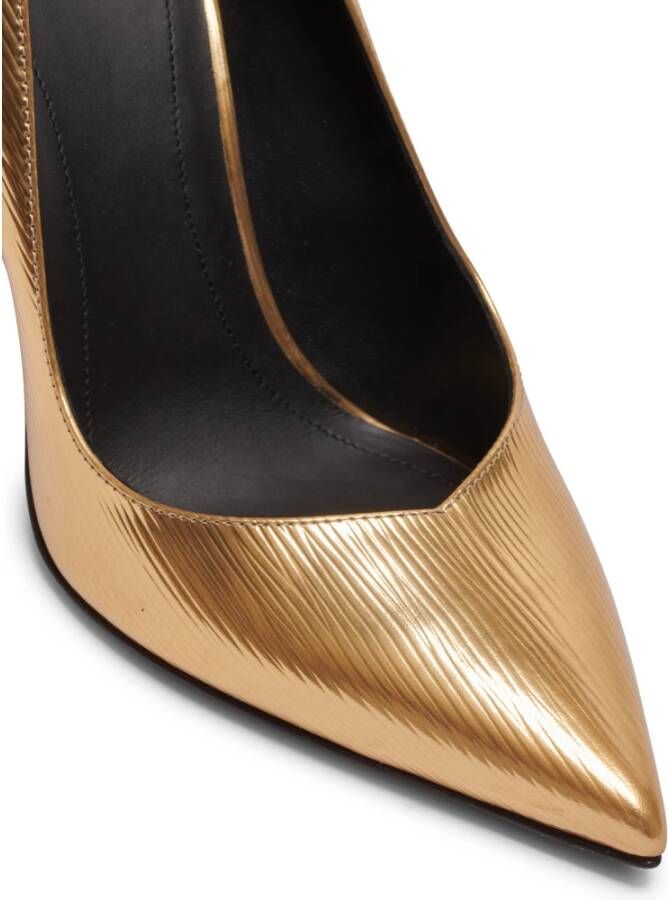 Balmain Pumps met puntige neus Geel - Foto 5