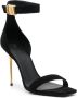 Balmain Zwarte Stiletto Sandalen met Gesp-Enkelband Black Dames - Thumbnail 2