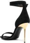 Balmain Zwarte Stiletto Sandalen met Gesp-Enkelband Black Dames - Thumbnail 3