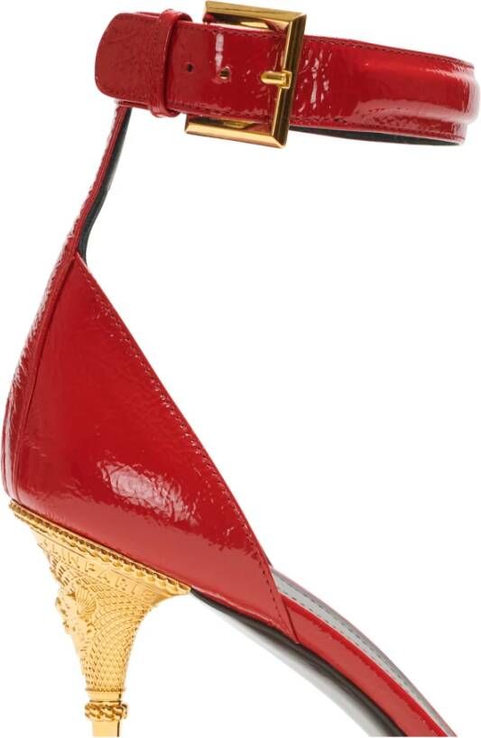 Balmain Moneta patent leather sandals Rood Dames