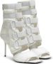 Balmain Uma sandalen met klittenband en mesh White Dames - Thumbnail 2