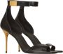 Balmain Leather Uma sandals Black Dames - Thumbnail 2