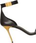 Balmain Leather Uma sandals Black Dames - Thumbnail 5