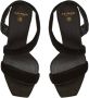 Balmain Suede Moneta sandalen Black Dames - Thumbnail 8