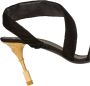 Balmain Suede Moneta sandalen Black Dames - Thumbnail 10