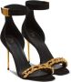 Balmain Uma suède en ketting sandalen Black Dames - Thumbnail 2