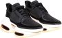 Balmain Zwarte Leren en Stoffen Sneakers Black Dames - Thumbnail 2
