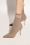 Balmain Boots & laarzen Skye stretch mesh ankle boots in taupe - Thumbnail 8