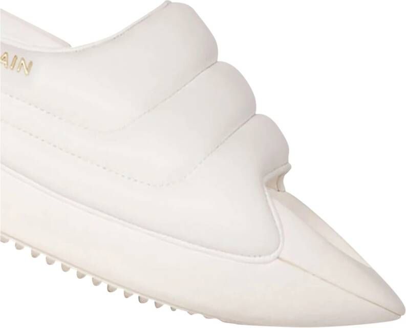 Balmain B-It quilted leather mules Wit Dames