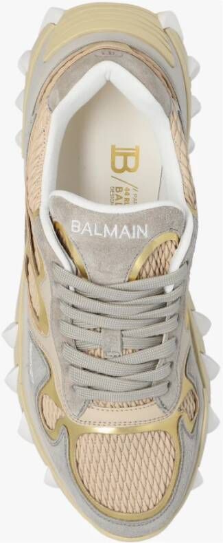 Balmain B-East Grijze Crème Beige Sneakers Beige Dames