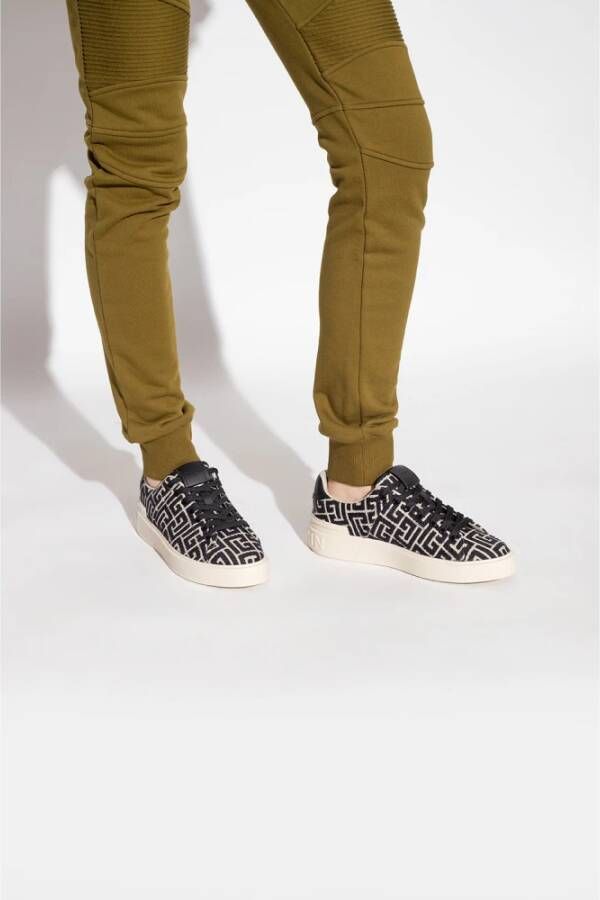 Balmain B-Court suède sneakers Wit - Foto 9