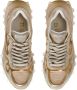 Balmain B-East trainer in leather suede and mesh Yellow Dames - Thumbnail 7