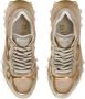 Balmain B-East trainer in leer suède en mesh Multicolor Heren - Thumbnail 3
