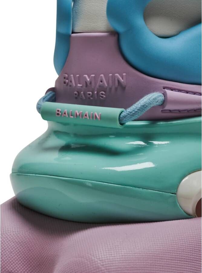 Balmain Sneakers met colourblocking Blauw - Foto 9
