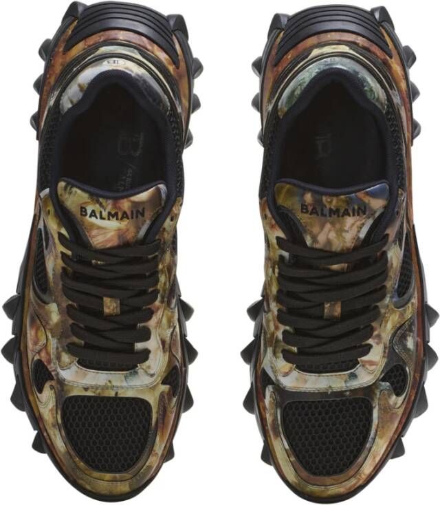 Balmain Sneakers met grafische print Beige - Foto 3