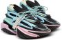 Balmain Unicorn trainers in neoprene and leather Meerkleurig Heren - Thumbnail 2