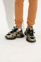 Balmain B-East trainers in printed leather and mesh Meerkleurig Heren - Thumbnail 6