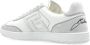 Balmain Zwaan trainers in kalfsleer en suède White Dames - Thumbnail 5