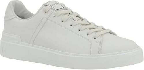 Balmain Sneakers met reliëf monogram White Dames