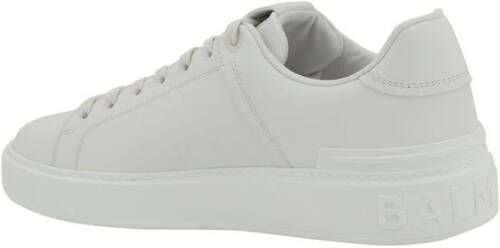 Balmain Sneakers met reliëf monogram White Dames