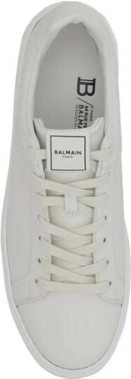Balmain Sneakers met reliëf monogram White Dames
